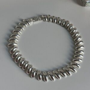 Elegant J Crew Silver Choker for Women
